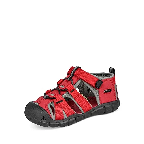 KEEN, Unisex Kinder Seacamp 2 CNX Sandalen , Racing Red Gargoyle , 22 EU