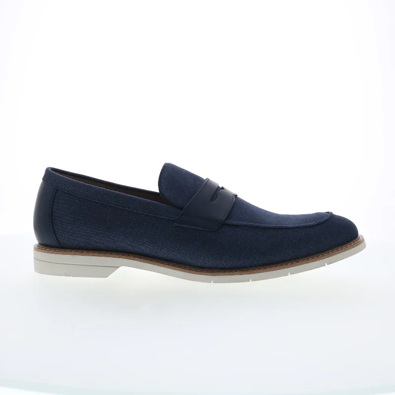 Steve Madden Normin NORM02M1 Mens Blue Loafers & Slip Ons Penny Shoes