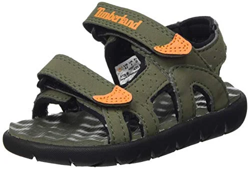 Timberland Unisex-Kinder Perkins Row 2-Strap Peeptoe Sandalen, Grün (Verde (Grape Leaf) Tb0a23sya581), 32 EU