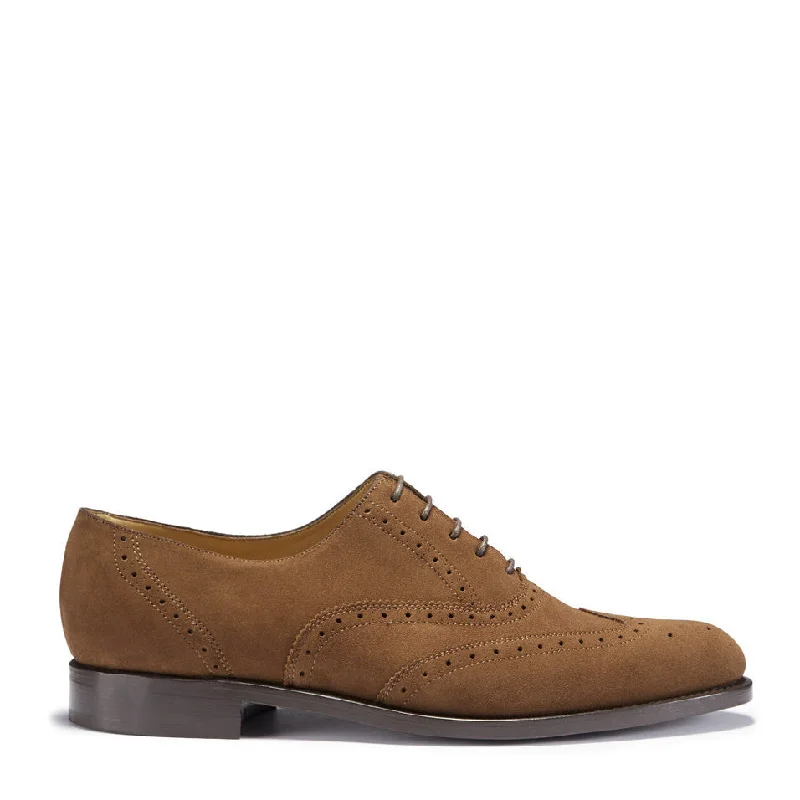 Brown Suede Brogues, Welted Leather Sole