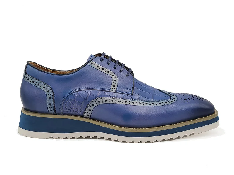 Carrucci KS515-35 Gorgeous Lace-up Oxford - Blue