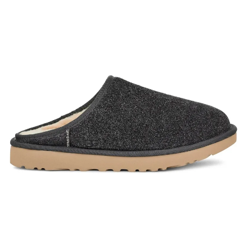 UGG Men's Classic Slip-On Shaggy Dark Gray Suede