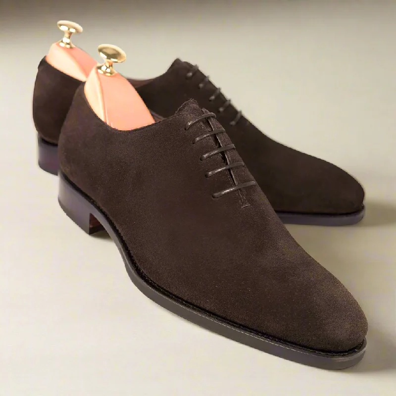 Alexander Dark Brown Suede Wholecut