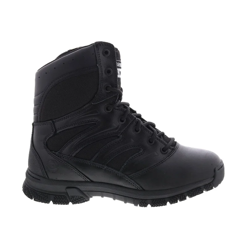 Original Swat Force 8” Side-Zip EN 155231 Mens Black Leather Tactical Boots