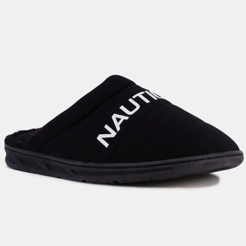 Nautica Logo Jersey Slipper