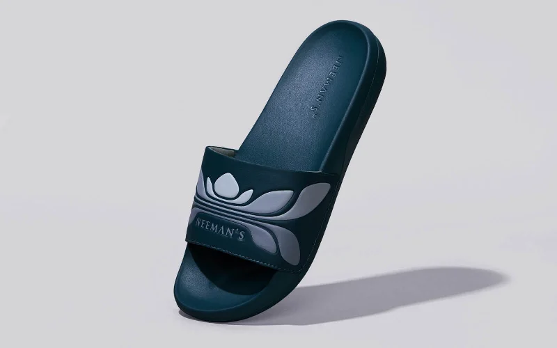 Breather Slides (Men Exclusive) : Teal-Grey