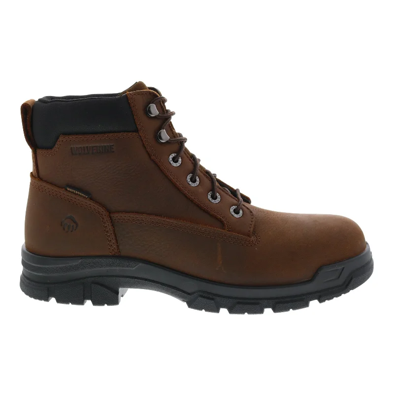 Wolverine Chainhand EPX Steel-Toe Waterproof 6" Mens Brown Work Boots