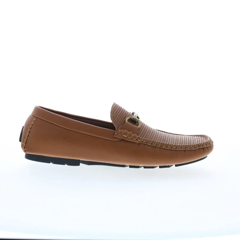 Steve Madden M-Dawnn Mens Brown Synthetic Loafers & Slip Ons Moccasin  Shoes