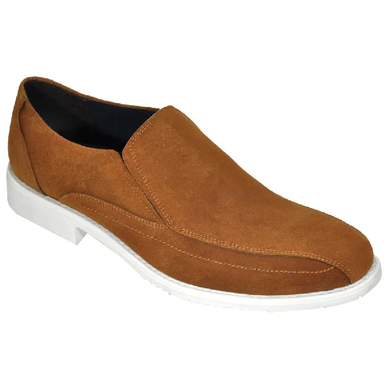 Lifestyle Slip-On Italian Leather Shoes in Beige