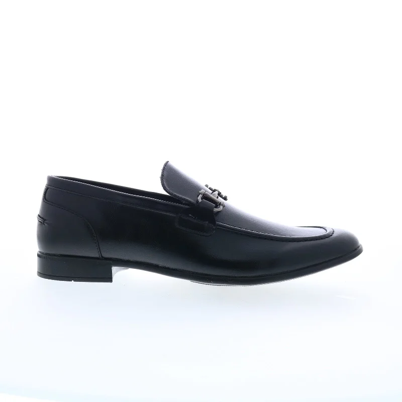 Steve Madden M-Newbo Mens Black Synthetic Loafers & Slip Ons Casual Shoes