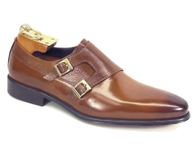 Carrucci Double Monkstraps KS099-3003 - Cognac