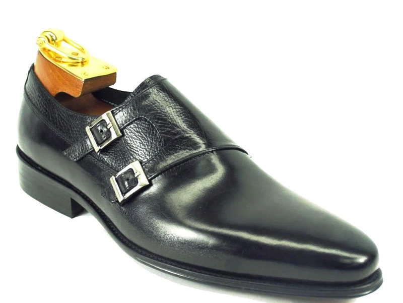 Carrucci Double Monkstraps KS099-3003 - Black