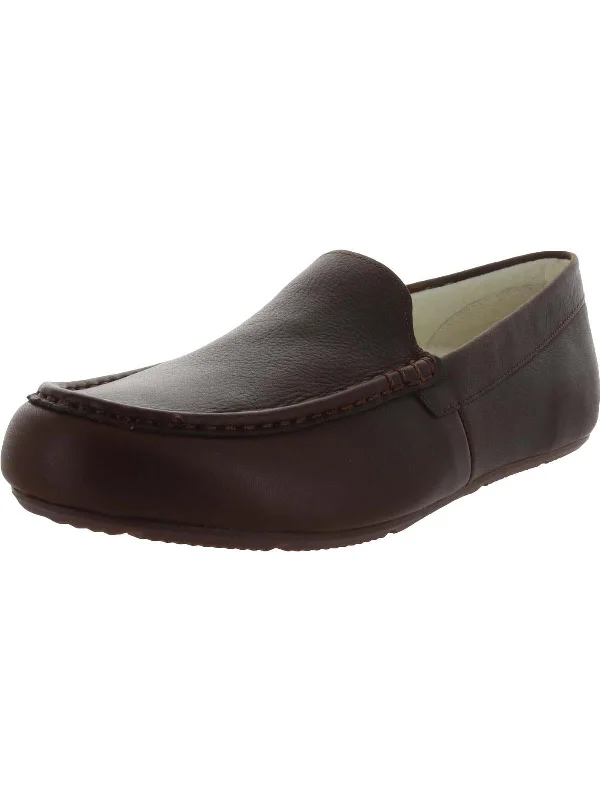 Tompkin Mens Leather Slip On Moccasins