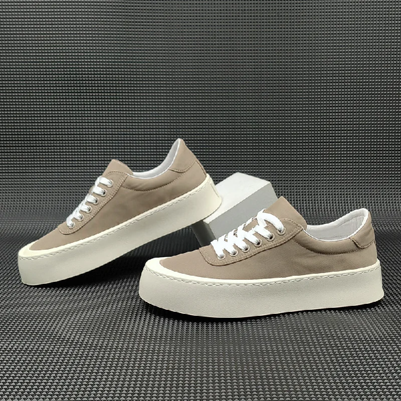 Men Minimalist Breathable Pure Canvas Flat Casual Shoes